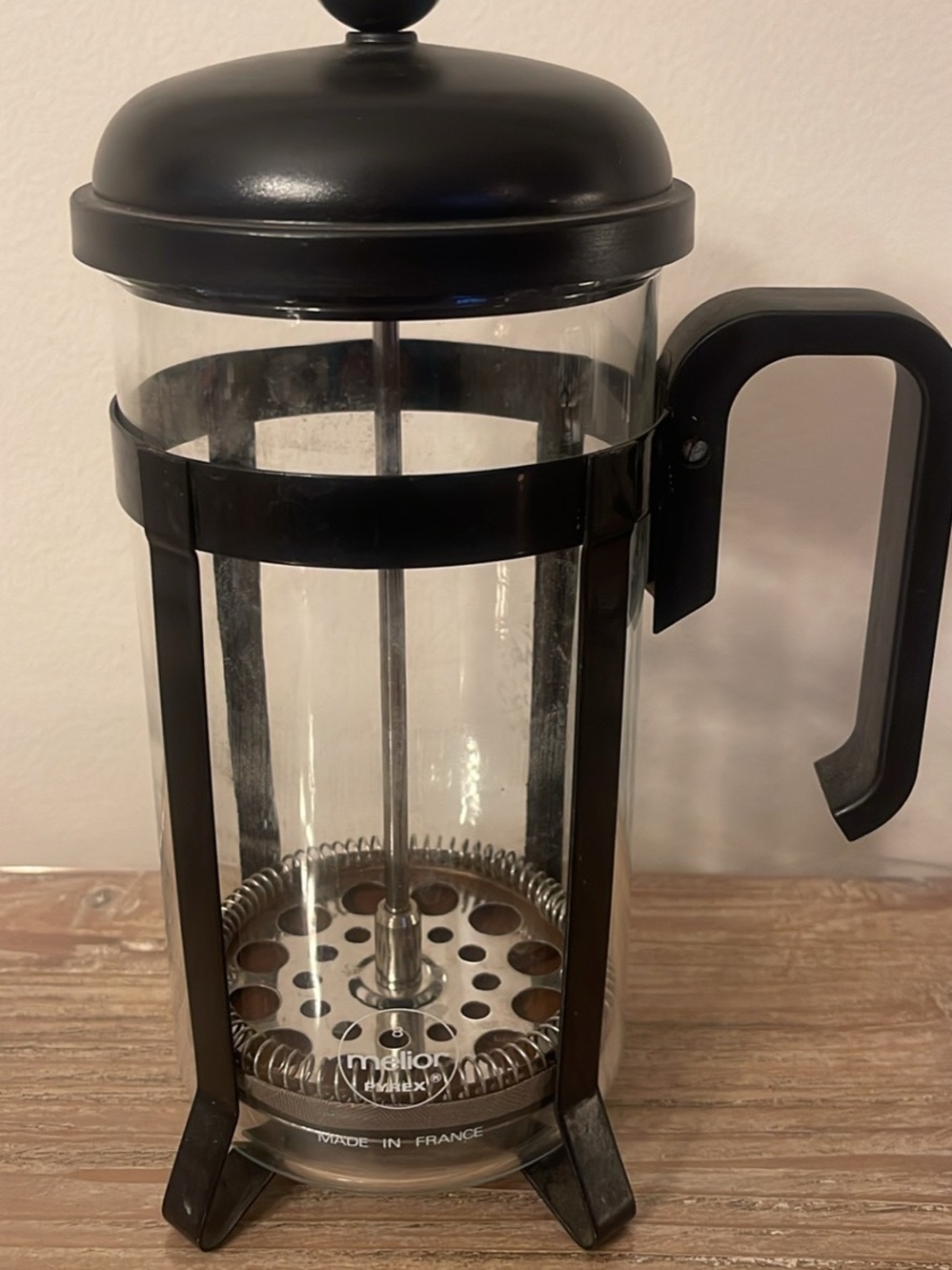 Pyrex Black and Clear French Press Coffee Maker